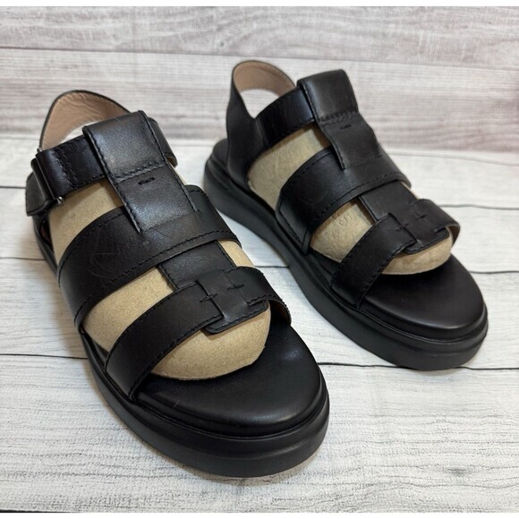 Woman's Cole Haan Grandpro Rally Fisherman Sandal - Black - Size 9B